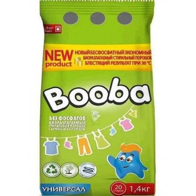 Порошок для прання Booba Universal 1,4кг, п/е (97-012)